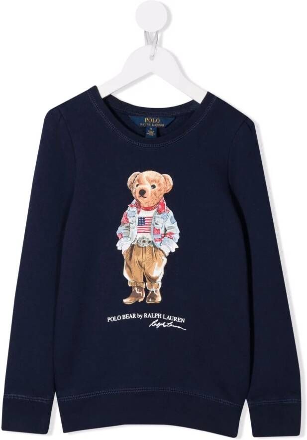 POLO RALPH LAUREN KIDS Sweater met logoprint Blauw