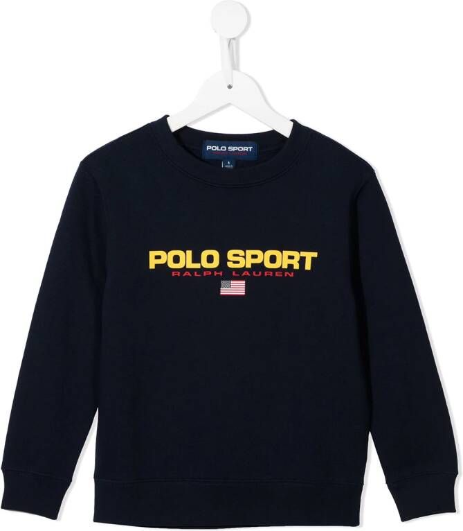 Ralph Lauren Kids Sweater met logoprint Blauw