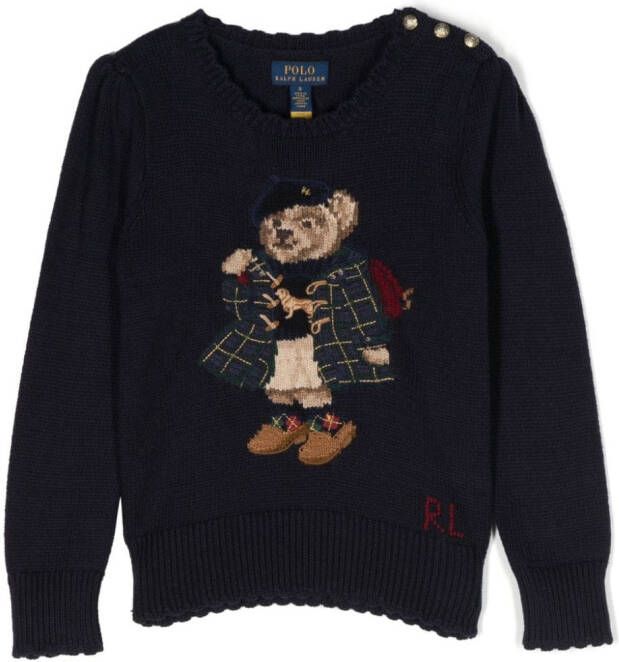 Ralph Lauren Kids Sweater met patroon Blauw