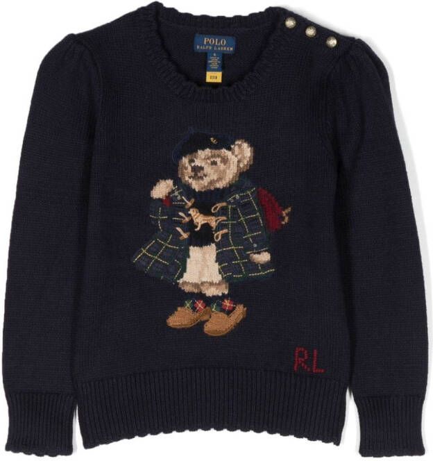 Ralph Lauren Kids Sweater met patroon Blauw
