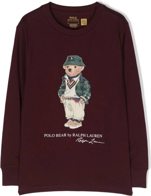 Ralph Lauren Kids Sweater met print Rood