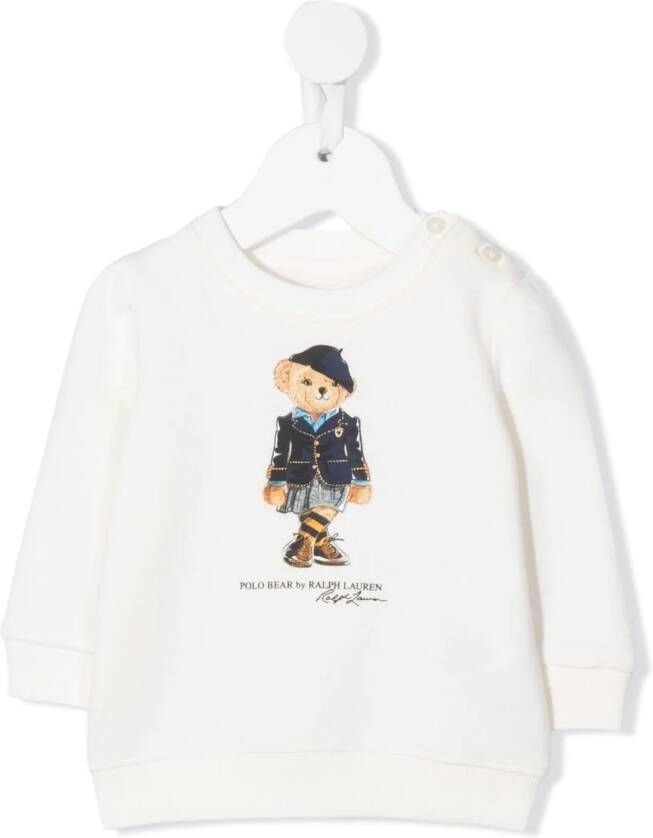 Ralph Lauren Kids Sweater met print Wit