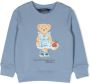 Ralph Lauren Kids Sweater met teddybeerprint Blauw - Thumbnail 1