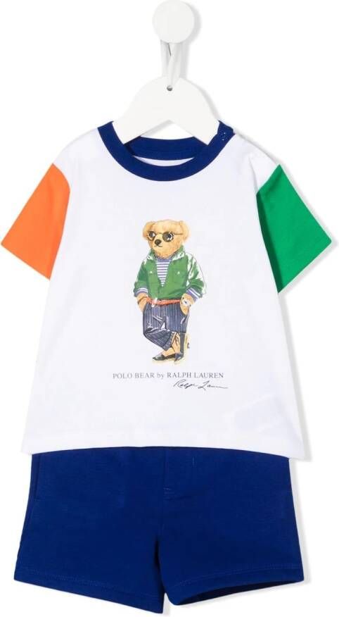 Ralph Lauren Kids T-shirt en shorts set Blauw