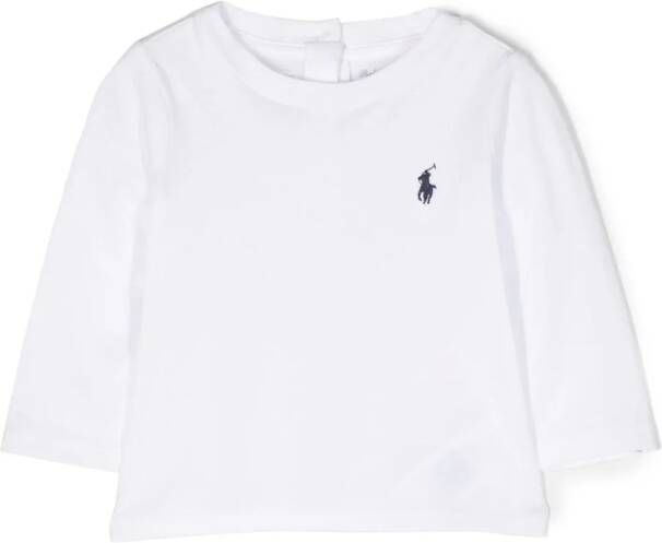 Ralph Lauren Kids T-shirt met borduurwerk Wit