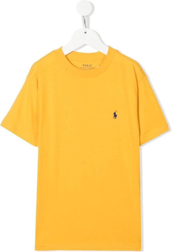 POLO RALPH LAUREN KIDS T-shirt met geborduurd logo Geel