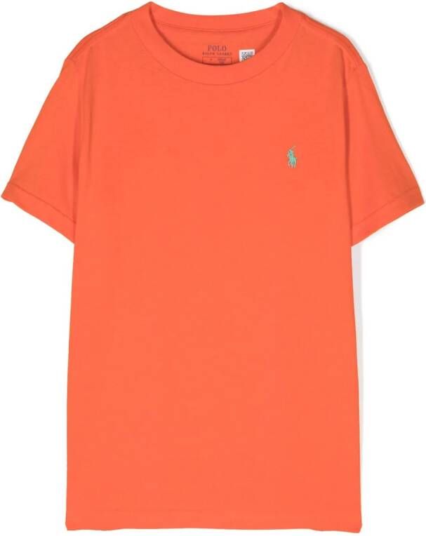 Ralph Lauren Kids T-shirt met grafische print Oranje