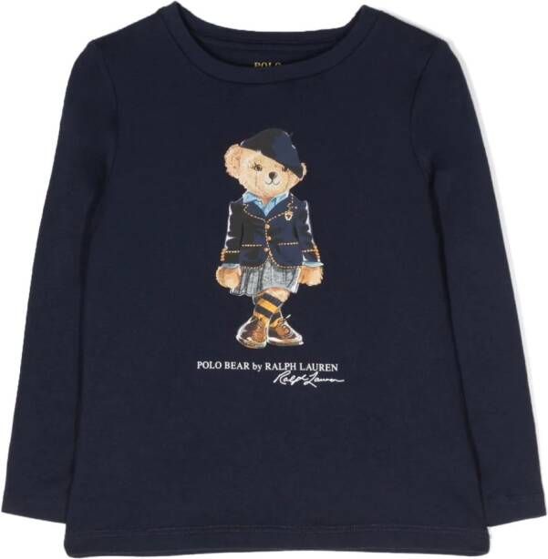 Ralph Lauren Kids T-shirt met lange mouwen Blauw