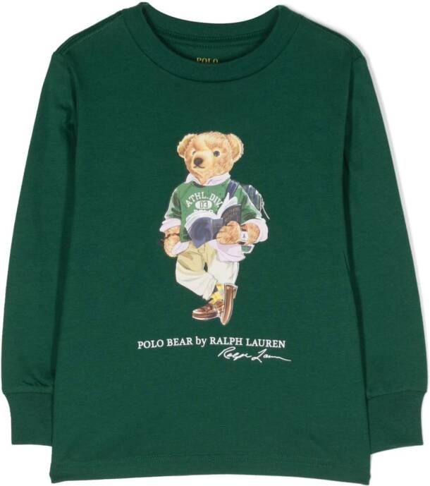 Ralph Lauren Kids T-shirt met lange mouwen Groen