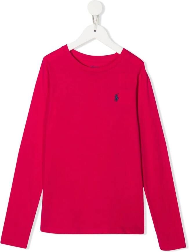 Ralph Lauren Kids T-shirt met lange mouwen Roze