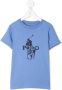 Ralph Lauren Kids T-shirt met logoprint Blauw - Thumbnail 1