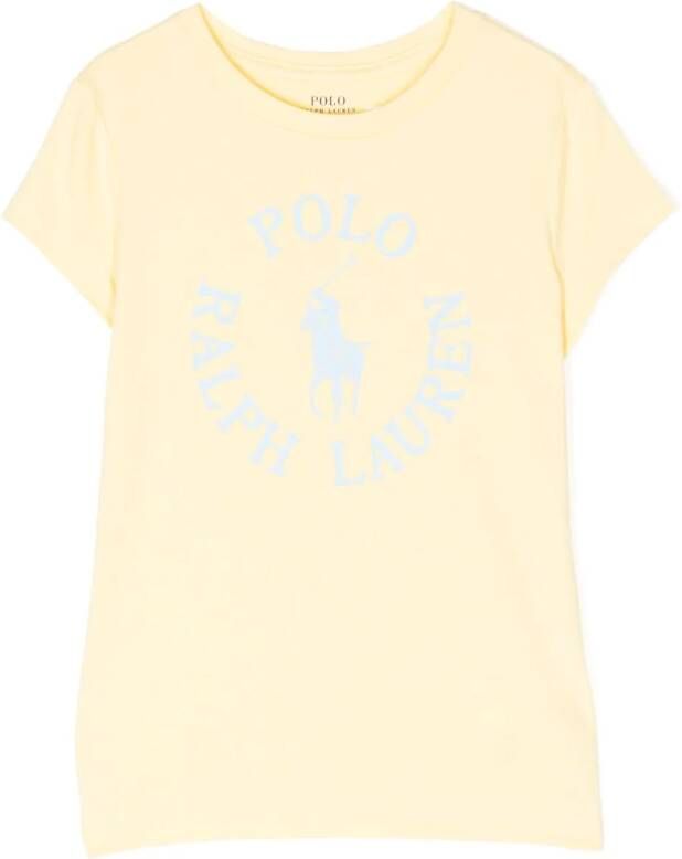 POLO RALPH LAUREN KIDS T-shirt met logoprint Geel