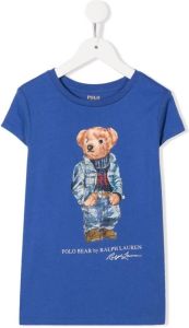 Ralph Lauren Kids T-shirt met print Blauw