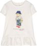 Ralph Lauren Kids T-shirt met teddybeerprint Beige - Thumbnail 1