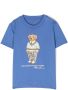 Ralph Lauren Kids T-shirt met teddybeerprint Blauw - Thumbnail 1