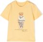 Ralph Lauren Kids T-shirt met teddybeerprint Geel - Thumbnail 1