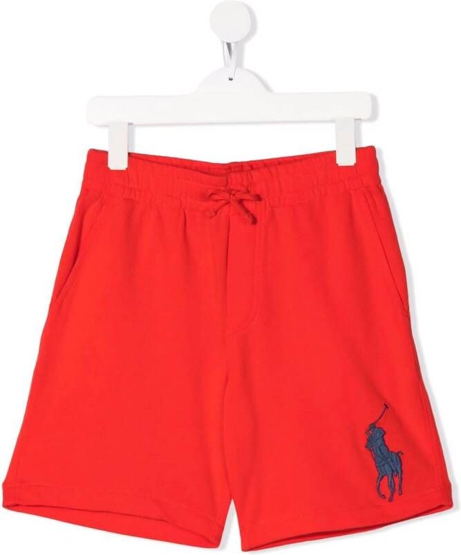 POLO RALPH LAUREN KIDS Trainingsshorts met geborduurd logo Rood