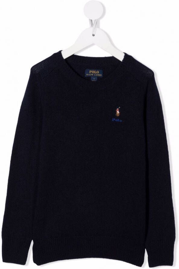 POLO RALPH LAUREN KIDS Trui met borduurwerk Blauw