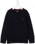 POLO RALPH LAUREN KIDS Trui met geborduurd logo Blauw - Thumbnail 1