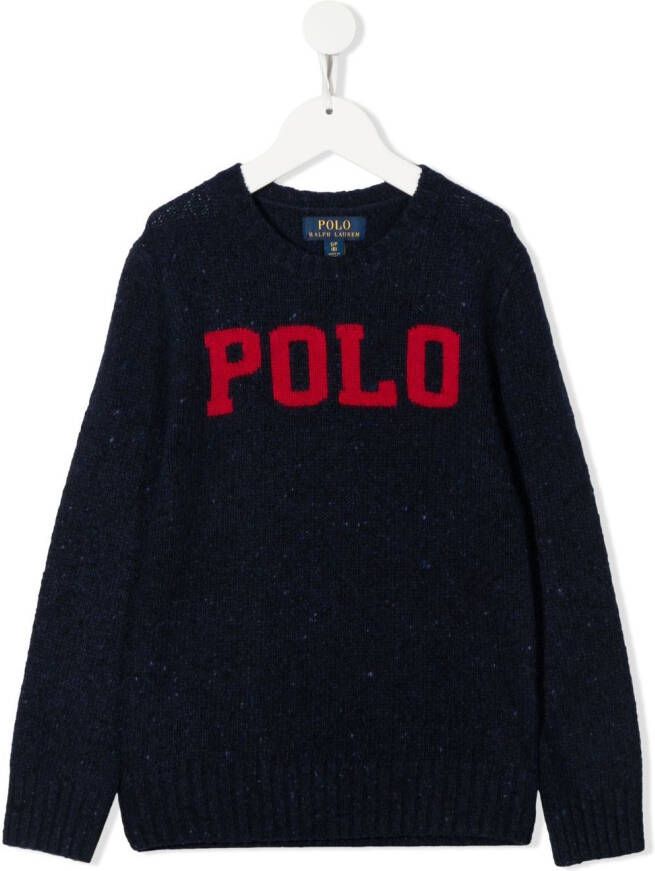 POLO RALPH LAUREN KIDS Trui met logo Blauw