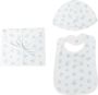 POLO RALPH LAUREN KIDS Tweedelige muts en slabbetje set Wit - Thumbnail 1