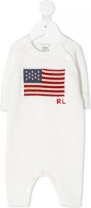 Ralph Lauren Kids USA flag babygrow Wit