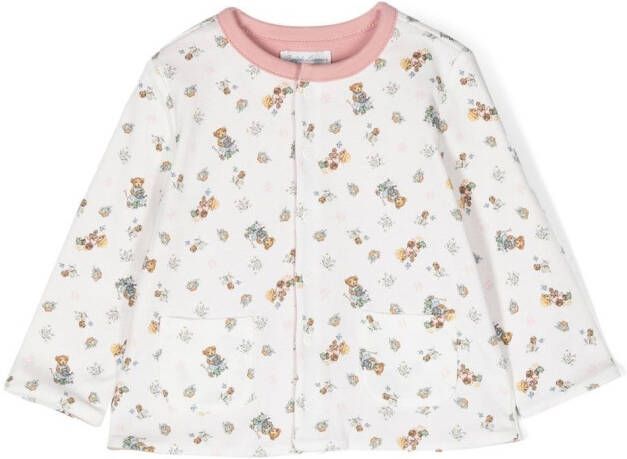 Ralph Lauren Kids Vest met teddybeer-patroon Wit