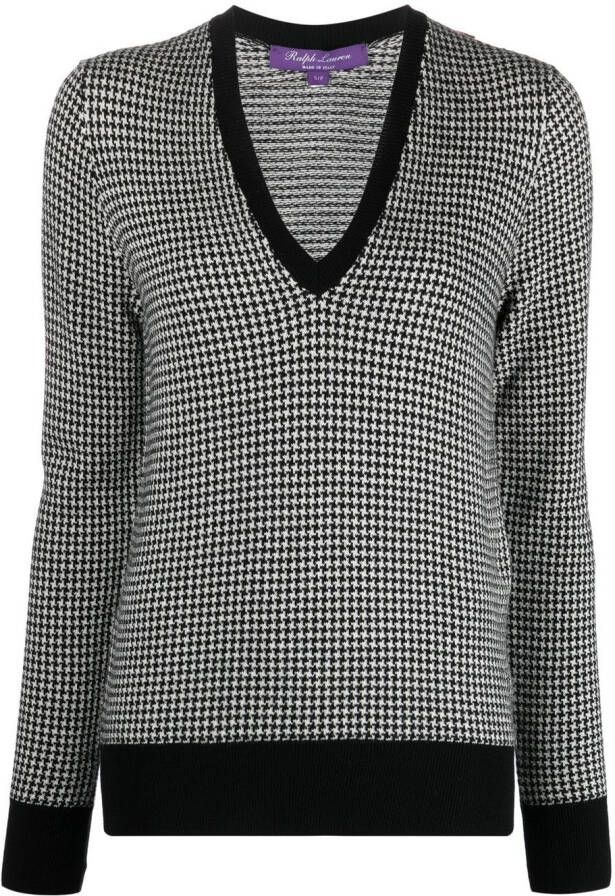 Ralph Lauren Collection Trui met V-hals Zwart
