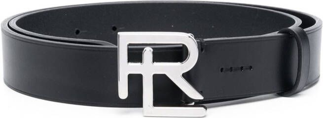 Ralph Lauren Purple Label Riem met logogesp Zwart