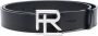 Ralph Lauren Purple Label Riem met logogesp Zwart - Thumbnail 1