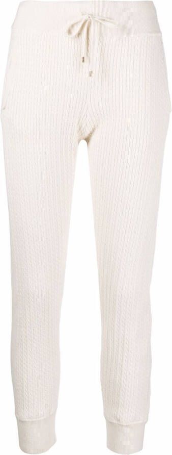 Lauren Ralph Lauren Ribgebreide broek Wit