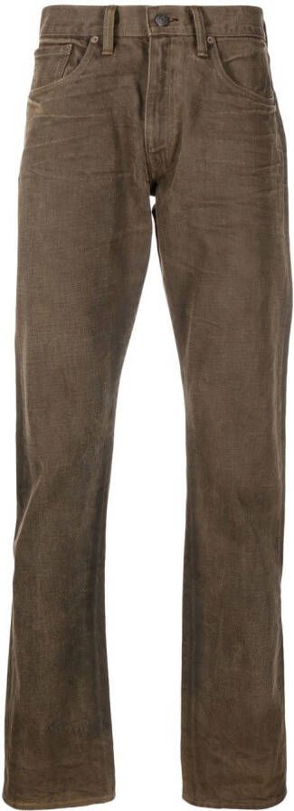 Ralph Lauren RRL Jeans met gebleekt-effect Bruin