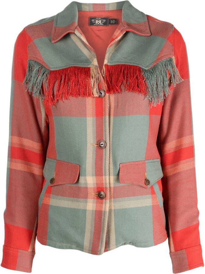 Ralph Lauren RRL Geruit jack Rood