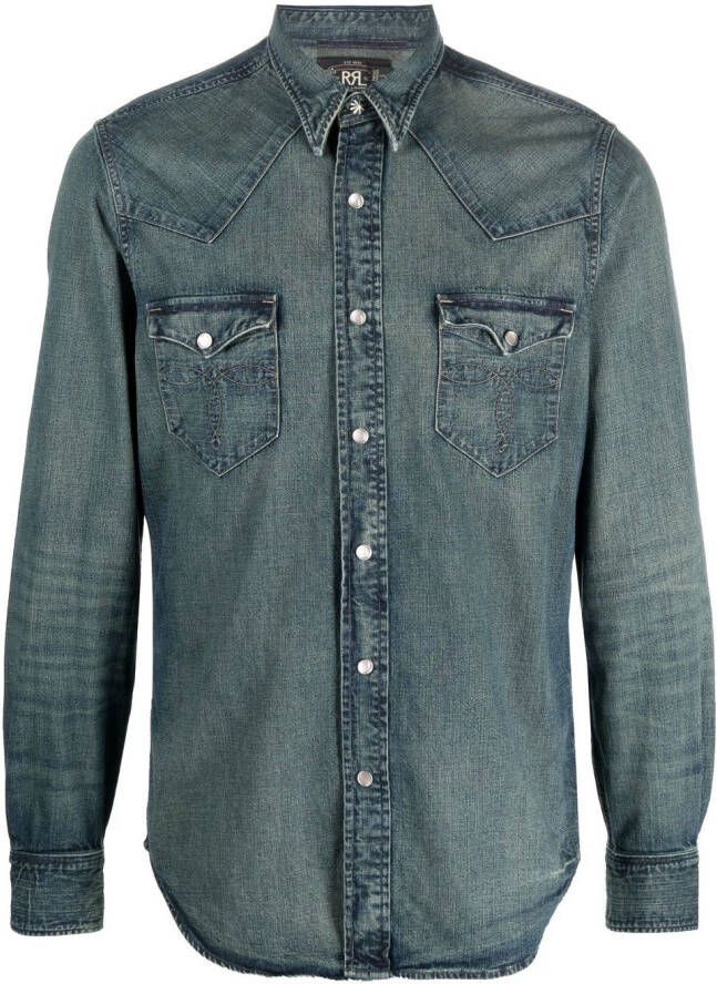 Ralph Lauren RRL Denim overhemd Blauw