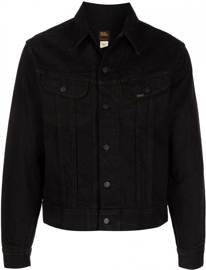 Ralph Lauren RRL Denim truckerjack Zwart