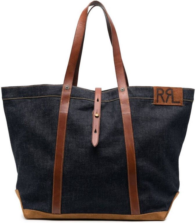 Ralph Lauren RRL Leren shopper Blauw