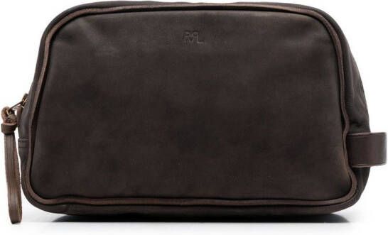 Ralph Lauren RRL Leren toilettas Bruin