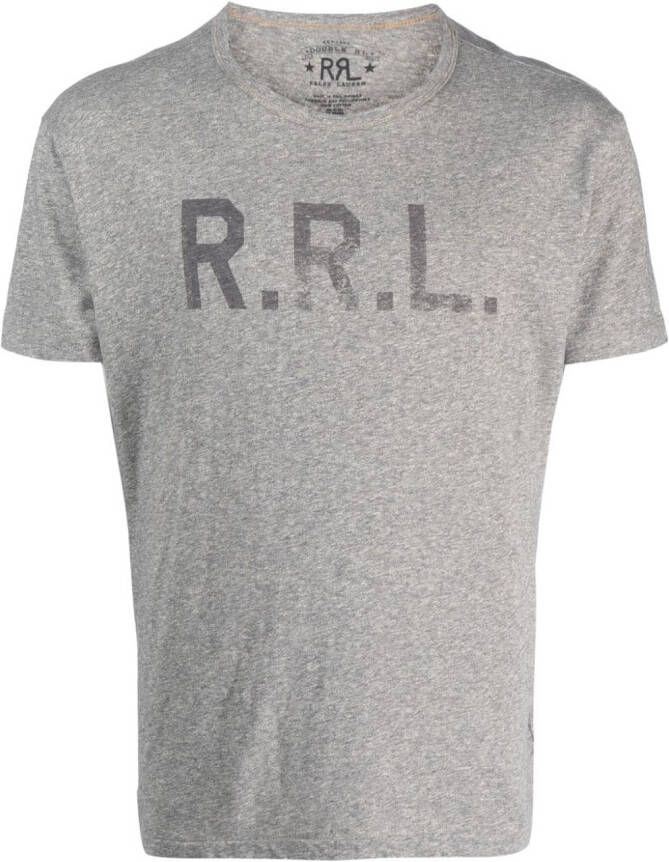 Ralph Lauren RRL T-shirt met logoprint Grijs