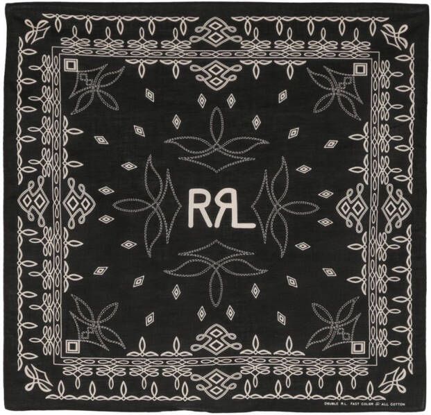 Ralph Lauren RRL Sjaal met logoprint Zwart