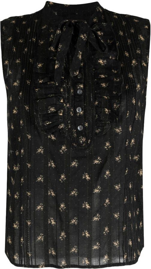 Ralph Lauren RRL Mouwloze blouse Zwart