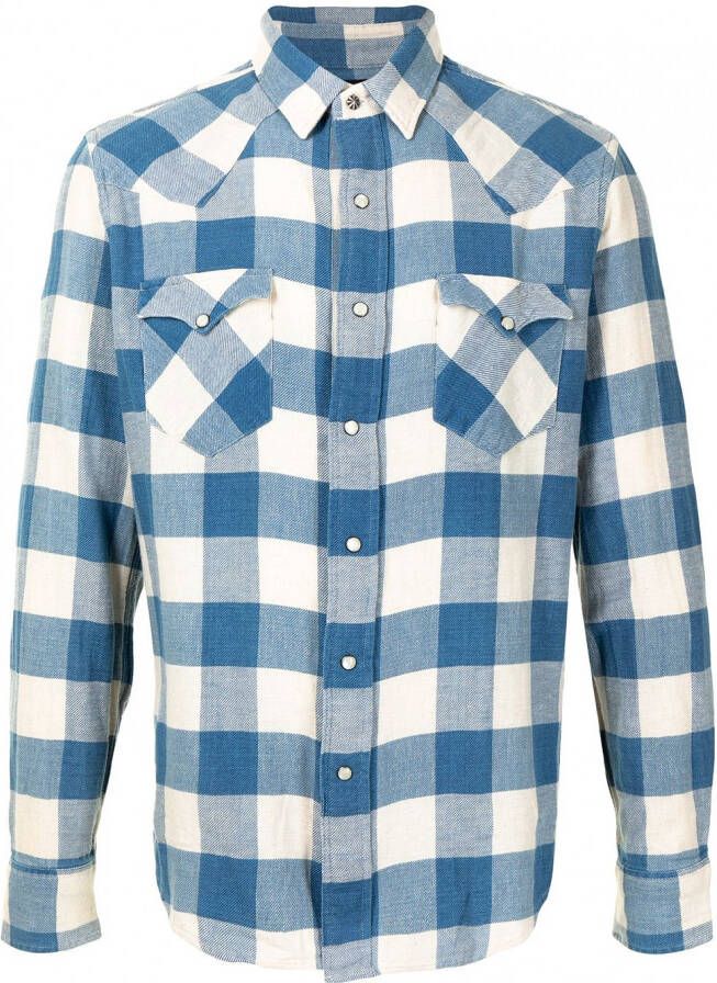 Ralph Lauren RRL Overhemd met gingham print Blauw