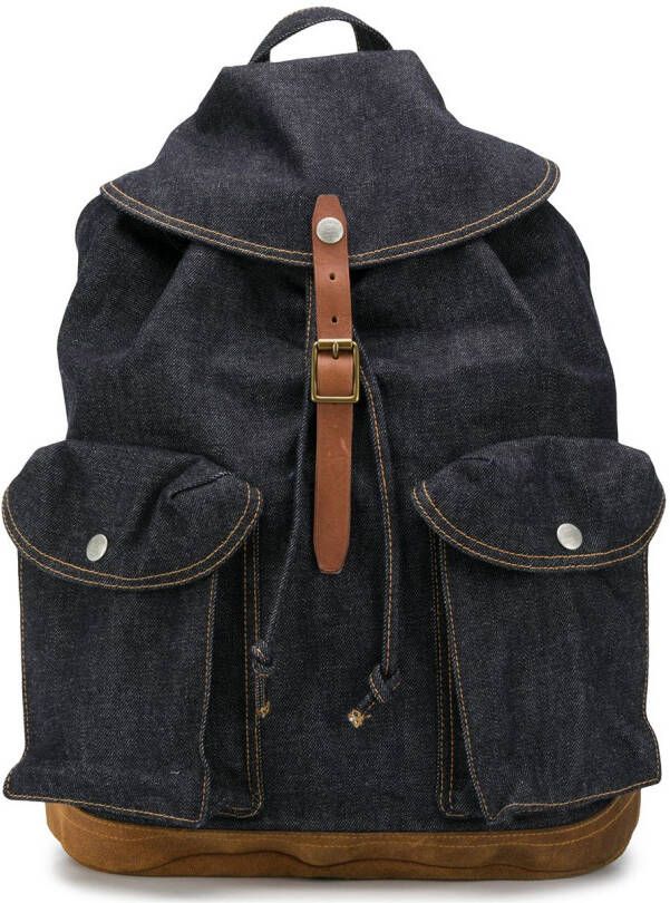 Ralph Lauren RRL Riley denim rugzak Blauw