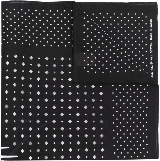 Ralph Lauren RRL Sjaal met geometrische print Zwart