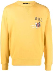 Ralph Lauren RRL Sweater met logoprint Geel