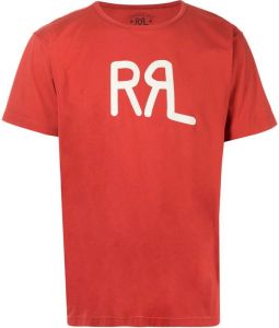 Ralph Lauren RRL T-shirt met logoprint Rood