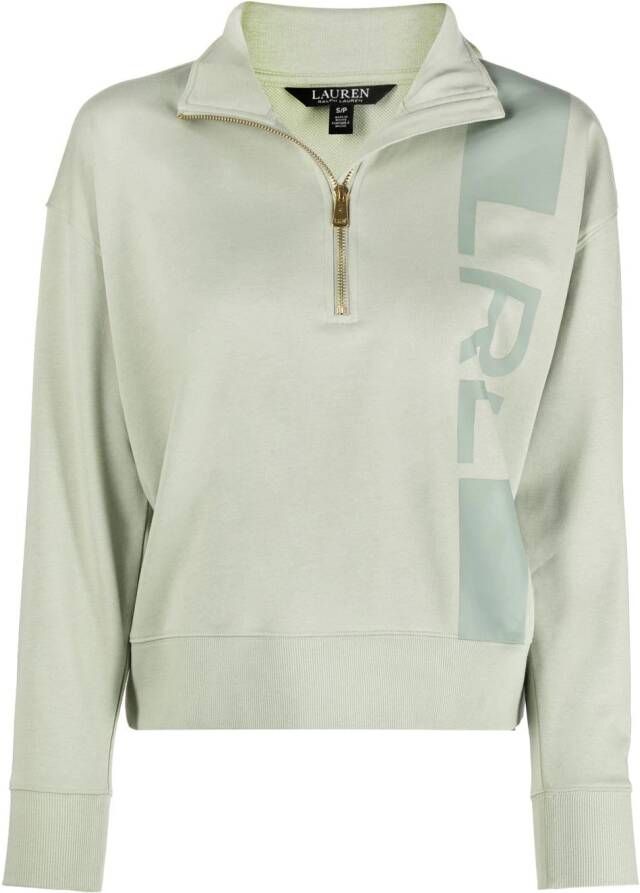Lauren Ralph Lauren Sweater met logoprint Groen
