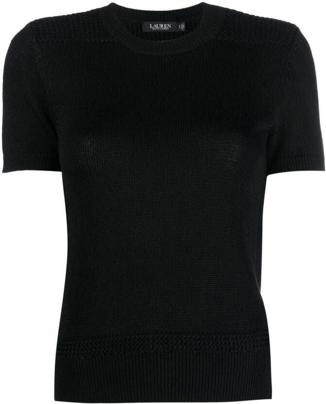 Lauren Ralph Lauren T-shirt met ronde hals Zwart
