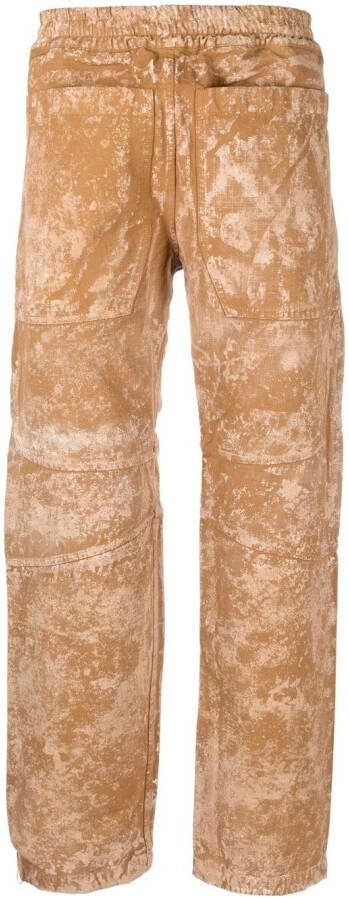 RANRA Broek met gebleekt effect Beige