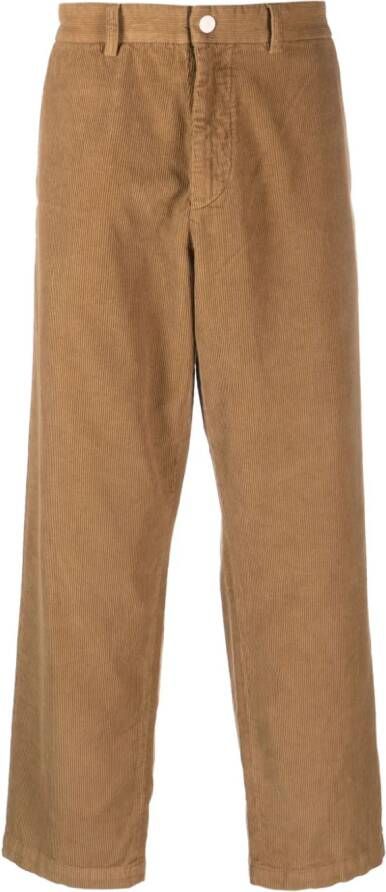 RANRA Ribfluwelen broek Beige