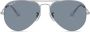 Ray-Ban Zonnebril met piloten montuur Zilver - Thumbnail 1